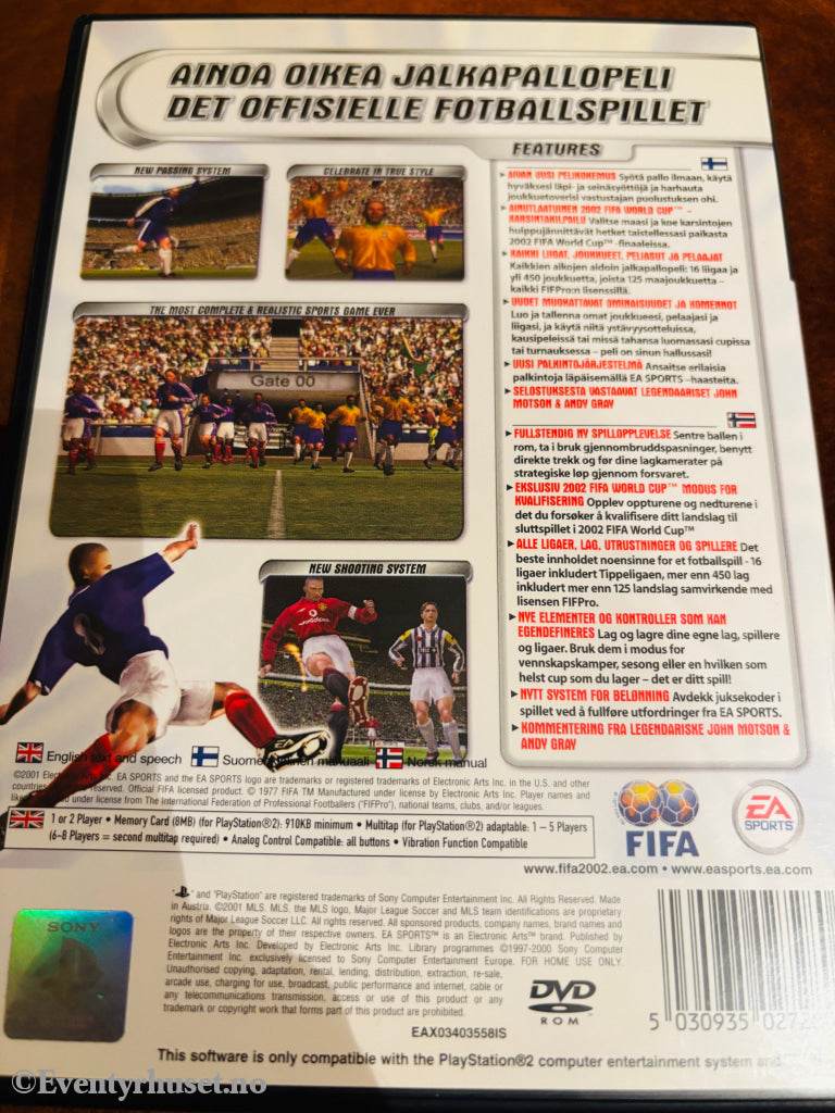FIFA Football 2002. PS2.