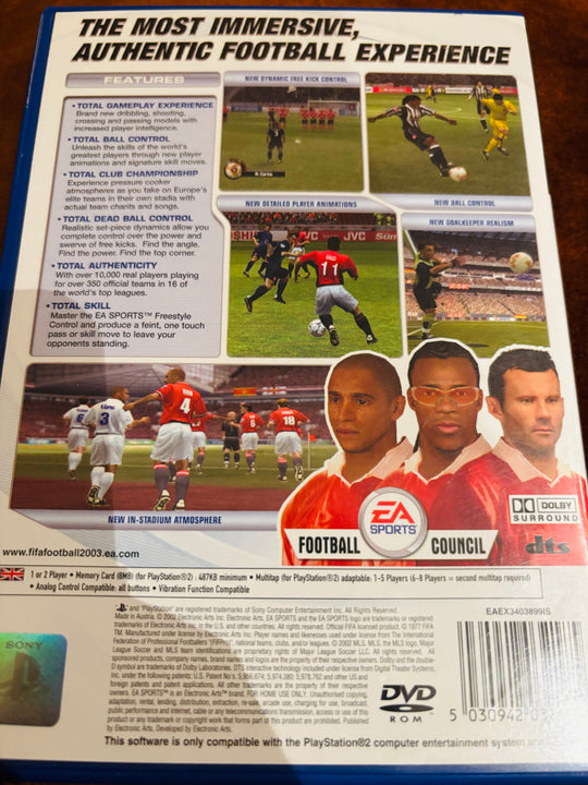 FIFA Football 2003. PS2.