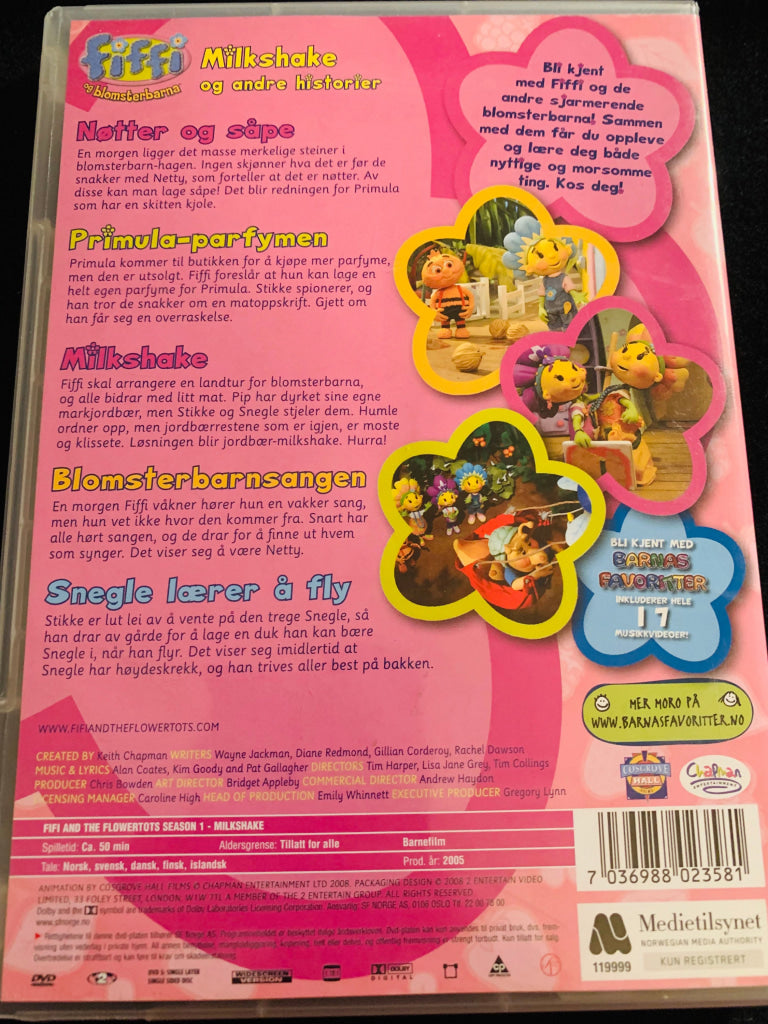 Fiffi Og Blomsterbarna - Milkshake. 2005. Dvd. Dvd
