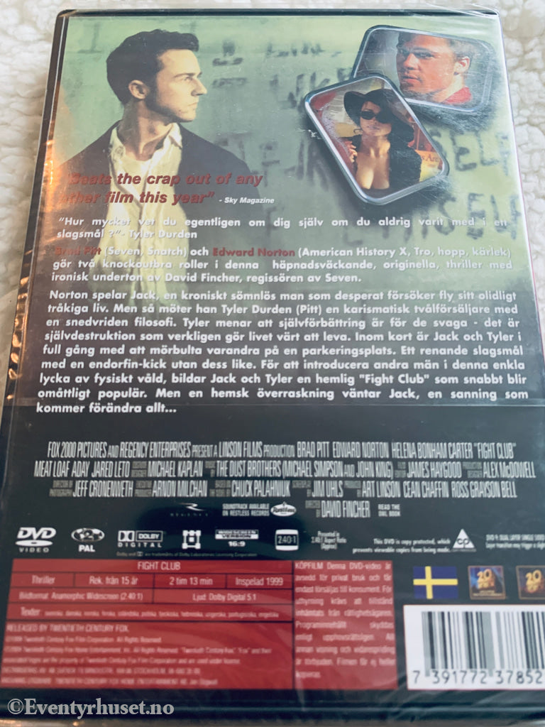Fight Club. 1999. DVD. Ny i plast!