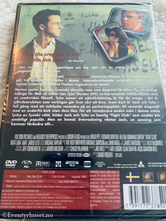 Fight Club. 1999. DVD. Ny i plast!