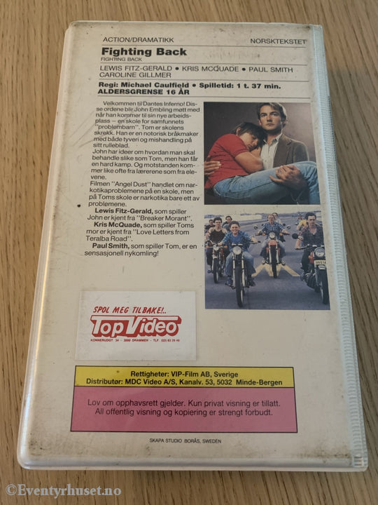 Fighting Back! 1982. Vhs Big Box.