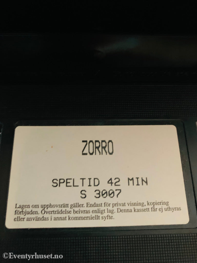 Filmation´s Zorro Och Tyrannen. 1981. Vhs. Vhs