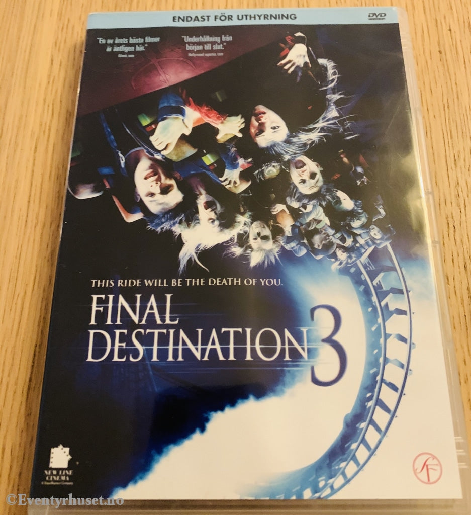 Final Destination 3. 2006. Dvd. Dvd