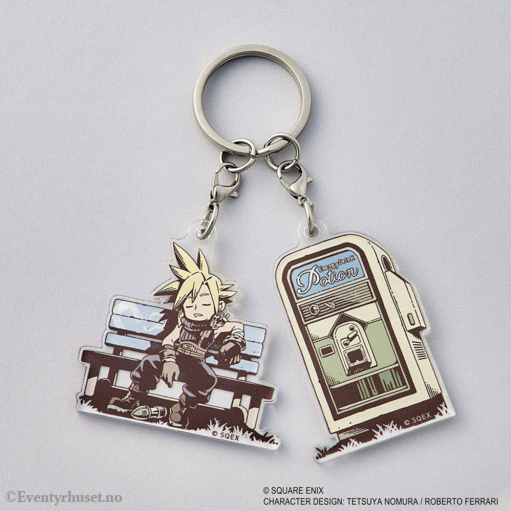 Final Fantasy VII Rebirth Acrylic Keychain Napping Cloud Fashion & Accessories