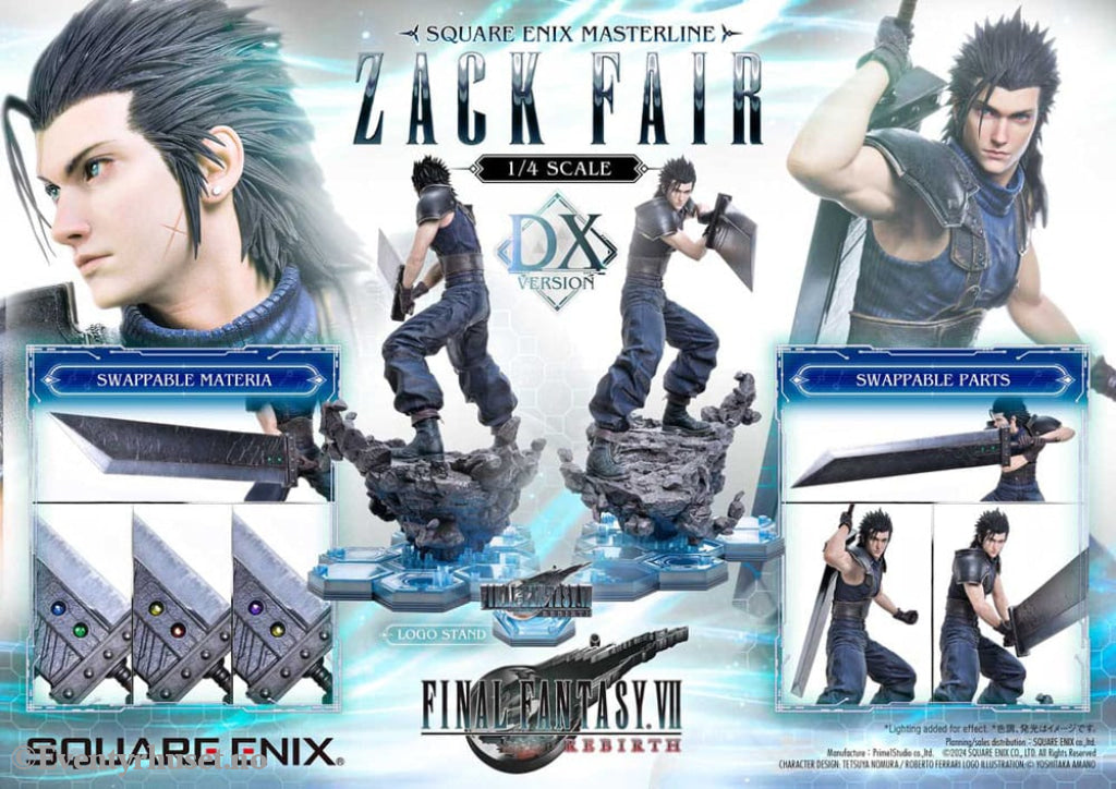Final Fantasy VII Rebirth Statue 1/4 Zack Fair Deluxe Ver. 57 cm Collectibles