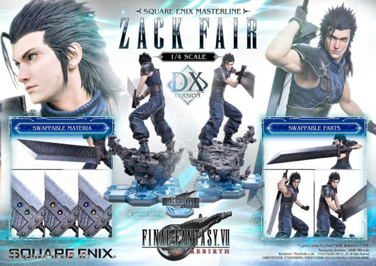Final Fantasy VII Rebirth Statue 1/4 Zack Fair Deluxe Ver. 57 cm Collectibles