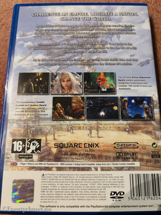 Final Fantasy XII. PS2.