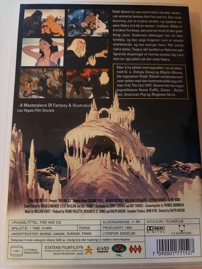 Fire and Ice. DVD.
