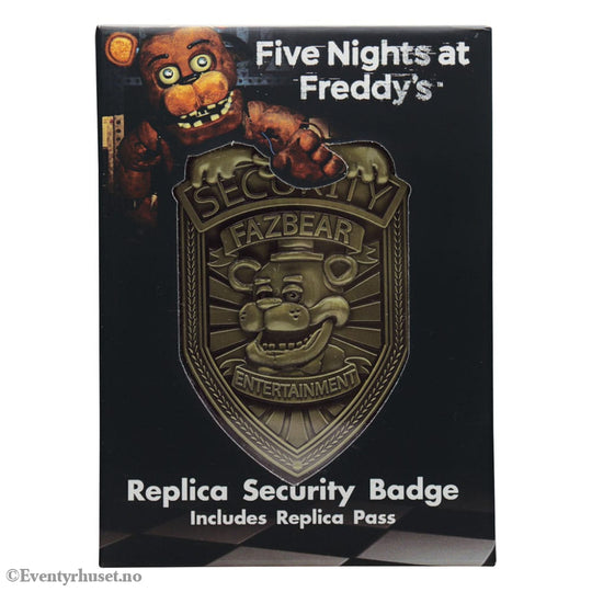 Five Nights at Freddy´s Replica Security Badge Antique Brass Edition Collectibles