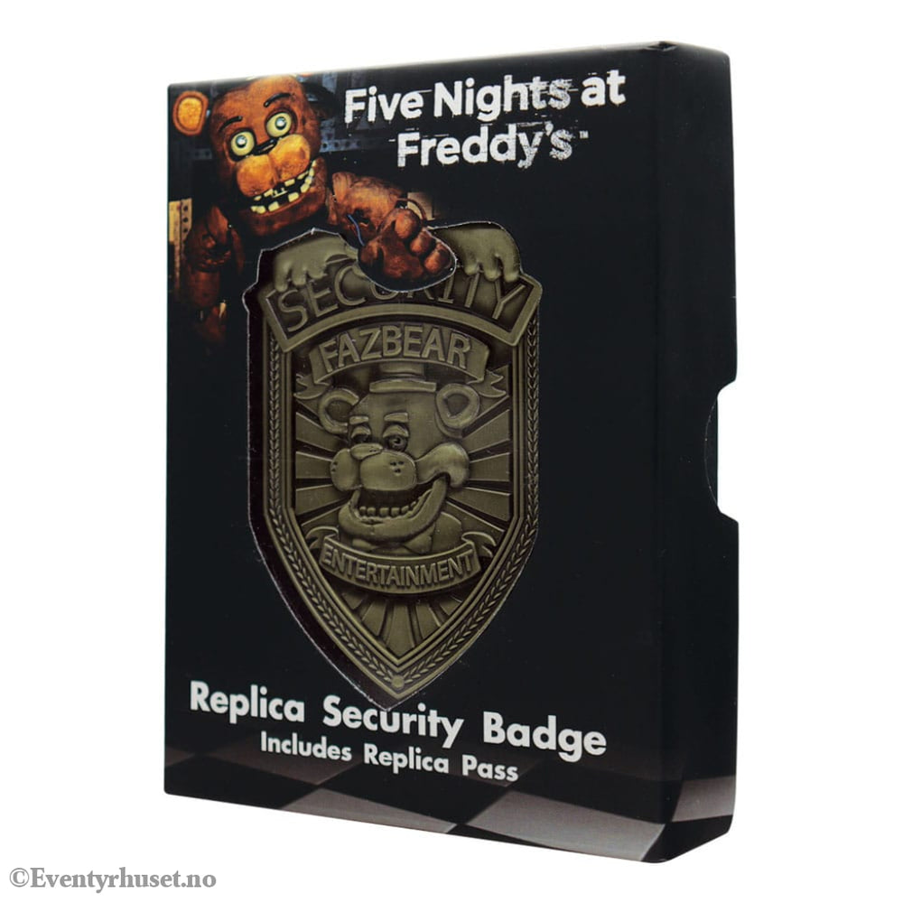 Five Nights at Freddy´s Replica Security Badge Antique Brass Edition Collectibles