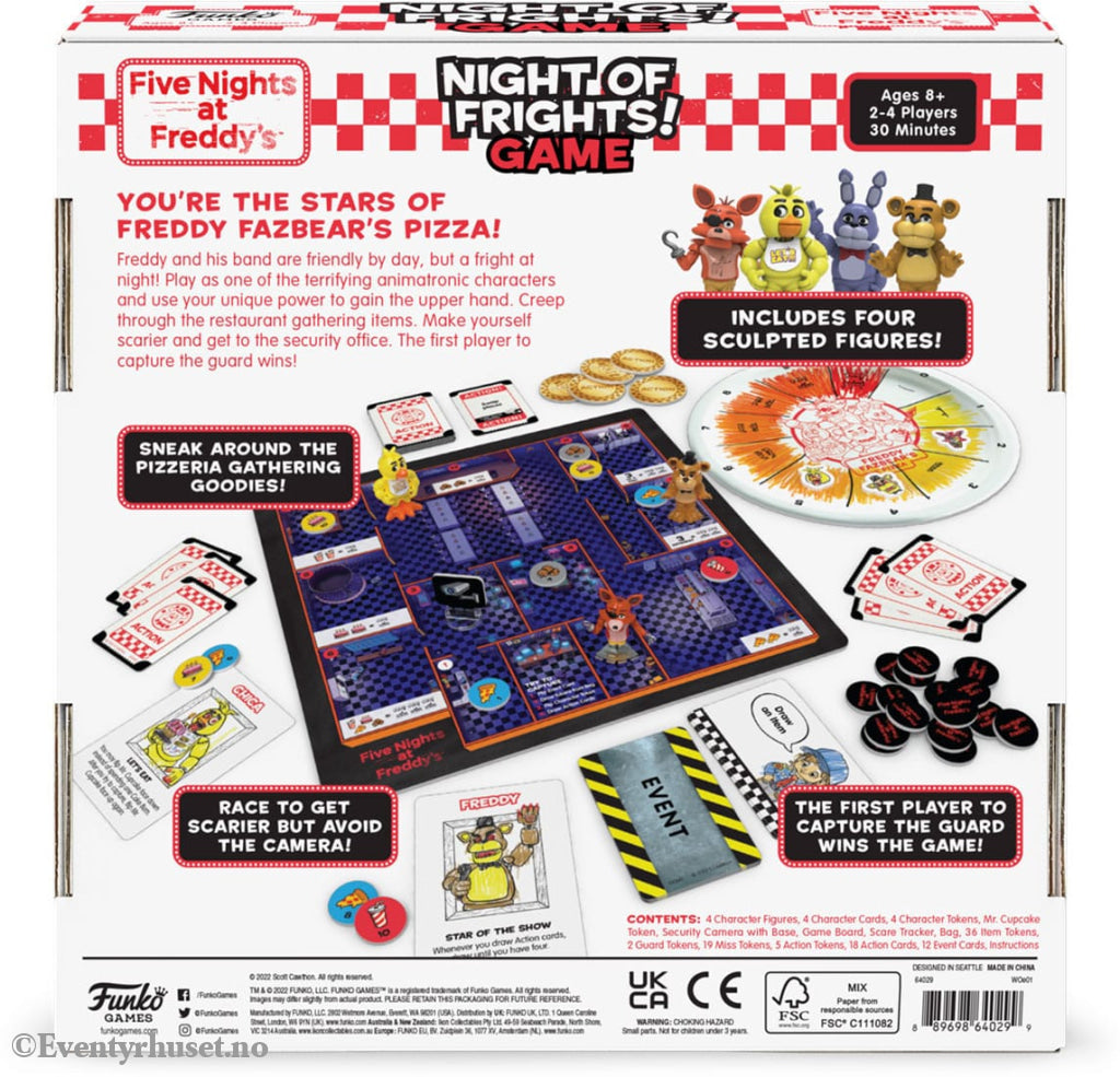 Five Nights at Freddy’s Board Game Night of Frights. Mint In Sealed Box (MISB)! Brettspill