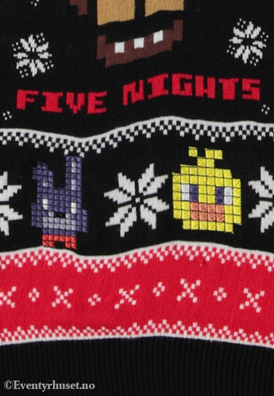 Five Nights at Freddy’s Sweater Survived Five Nights (Christmas Jumper) Size L Fashion & Accessories
