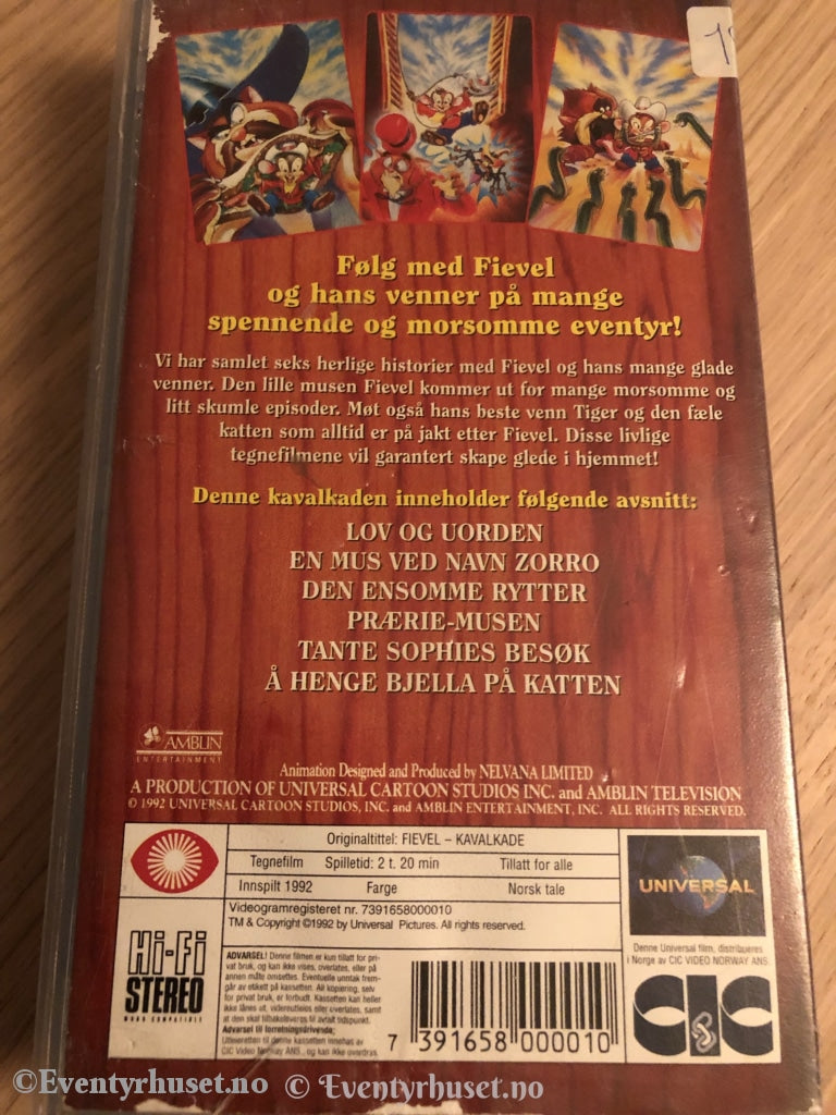 Fievel Kavalkade. 1992. Vhs. Vhs