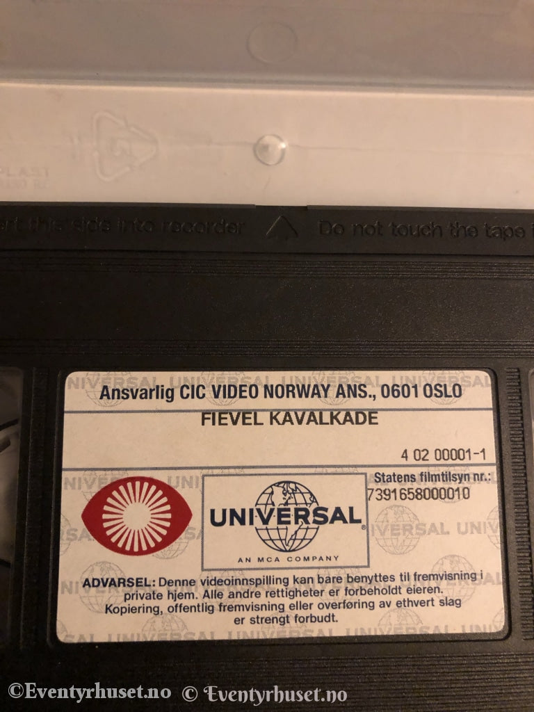 Fievel Kavalkade. 1992. Vhs. Vhs