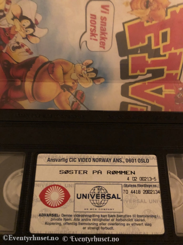 Fivel. Søster På Rømmen. 1992. Vhs. Vhs