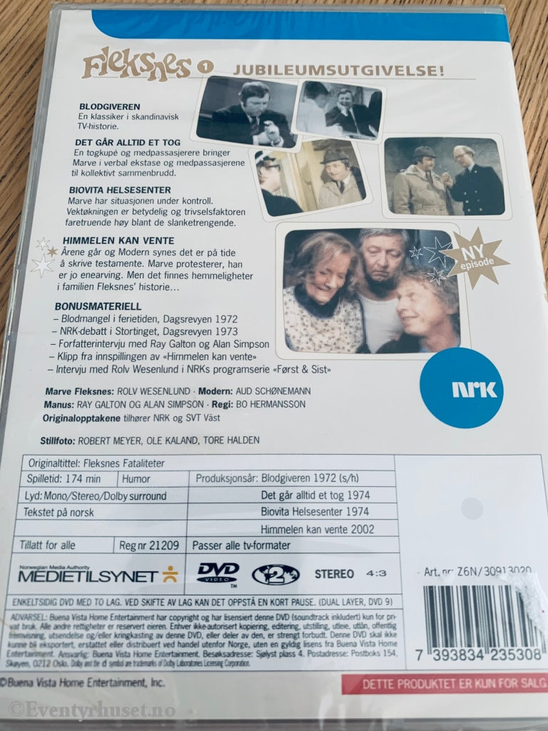 Fleksnes 1. Dvd. Ny I Plast! Dvd