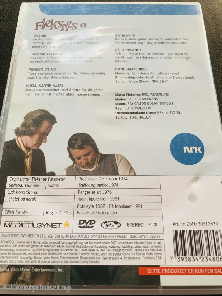 Fleksnes 2. 1974-81 (Nrk). Dvd. Dvd