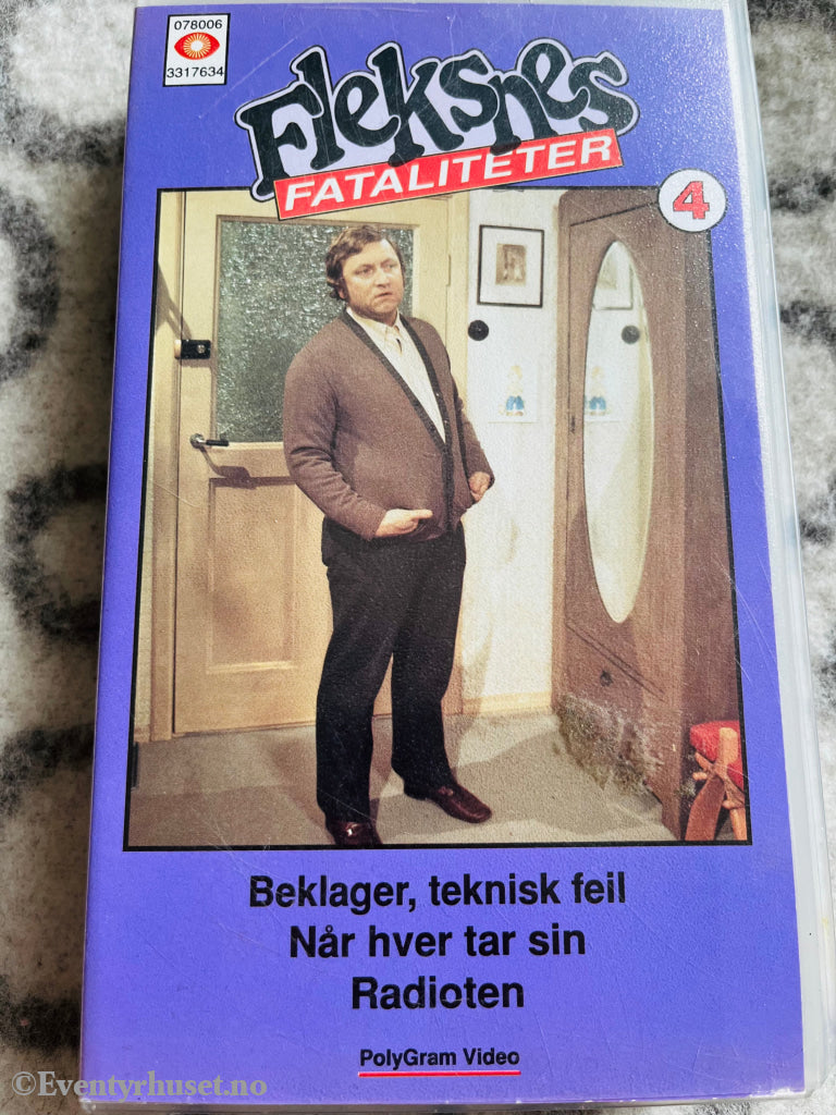 Fleksnes Fasiliteter. Vol. 4 (Nrk/Svt). Vhs Fra Utleie.