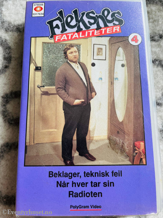 Fleksnes Fasiliteter. Vol. 4 (Nrk/Svt). Vhs Fra Utleie.