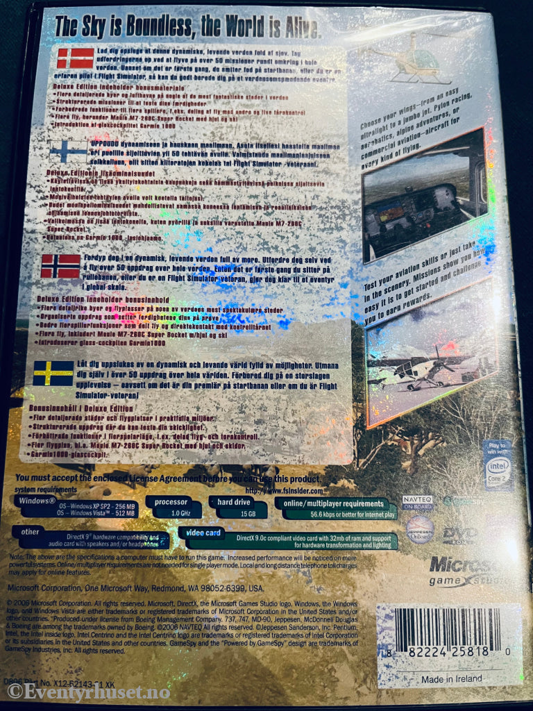 Flight Simulator Deluxe Edition. Pc-Spill. Pc Spill