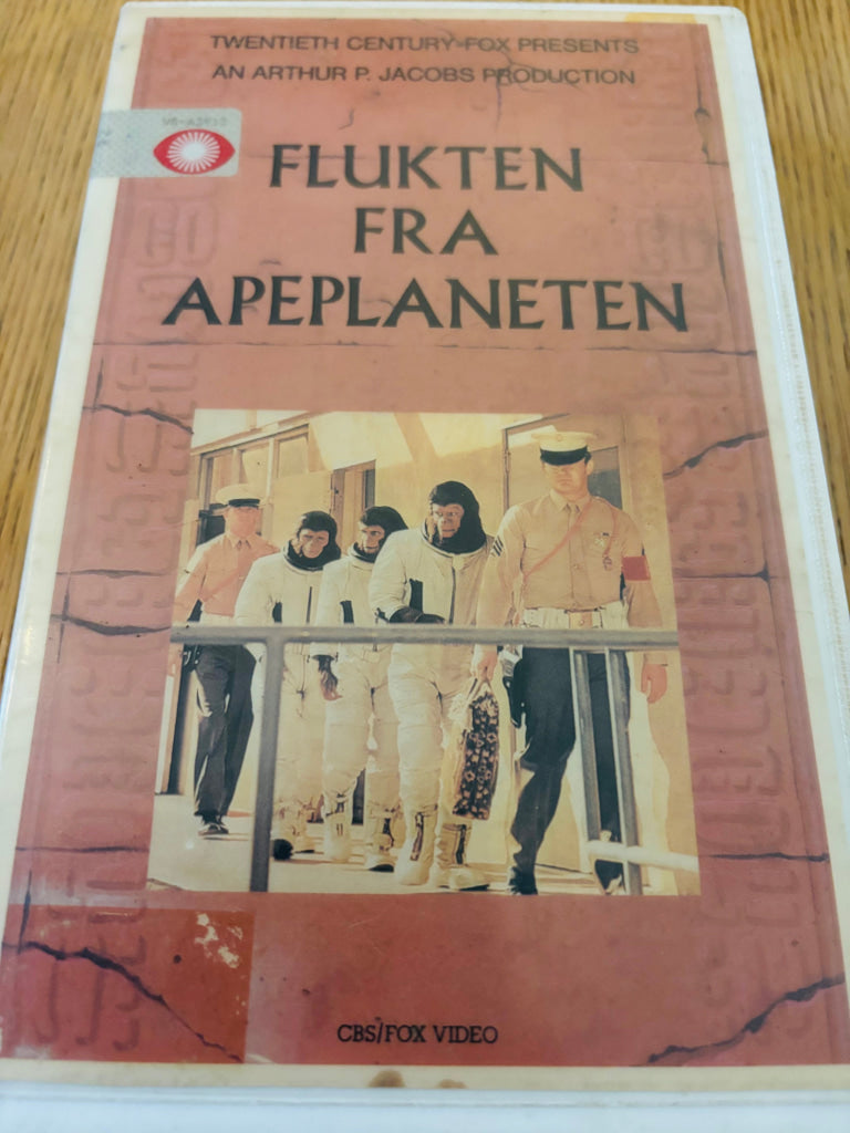 Flukten fra Apeplaneten. VHS Big Box.