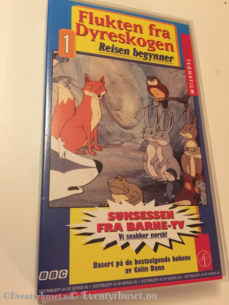 Flukten Fra Dyreskogen 1. Reisen Begynner. 1992. Vhs. Vhs