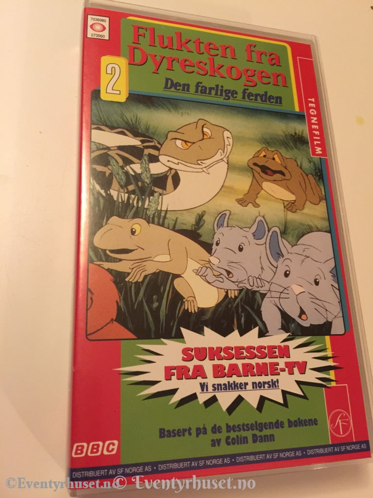 Flukten Fra Dyreskogen 2. Den Farlige Ferden. 1992. Vhs. Vhs