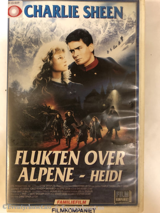 Flukten Over Alpene - Heidi. 1989. Vhs Big Box.