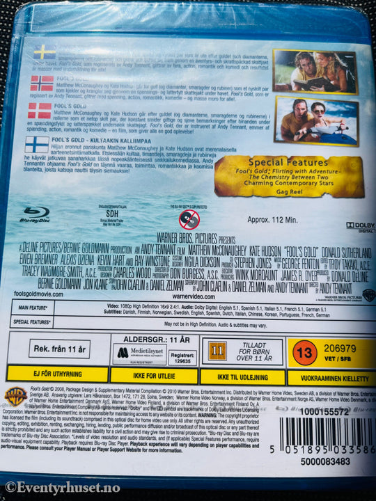 Fool’s Gold. Blu-Ray. Ny I Plast! Blu-Ray Disc