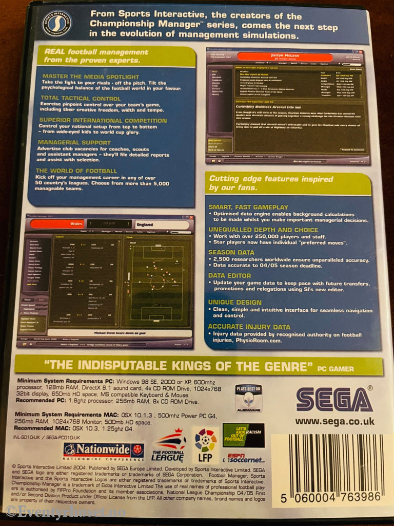 Football Manager 2005. Pc - Spill. Pc Spill