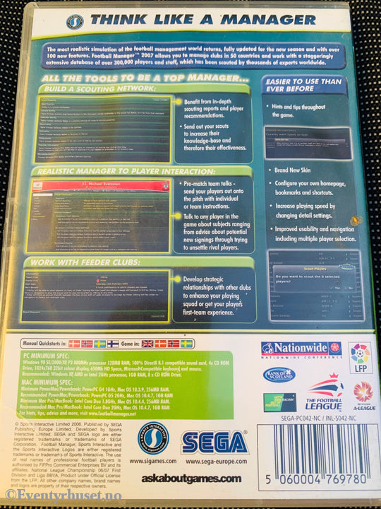 Football Manager 2007. Pc-Spill. Pc Spill