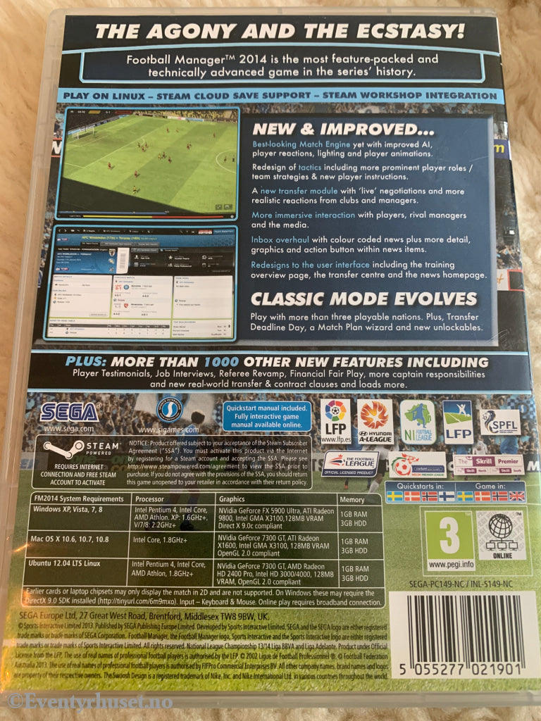 Football Manager 2014. PC.