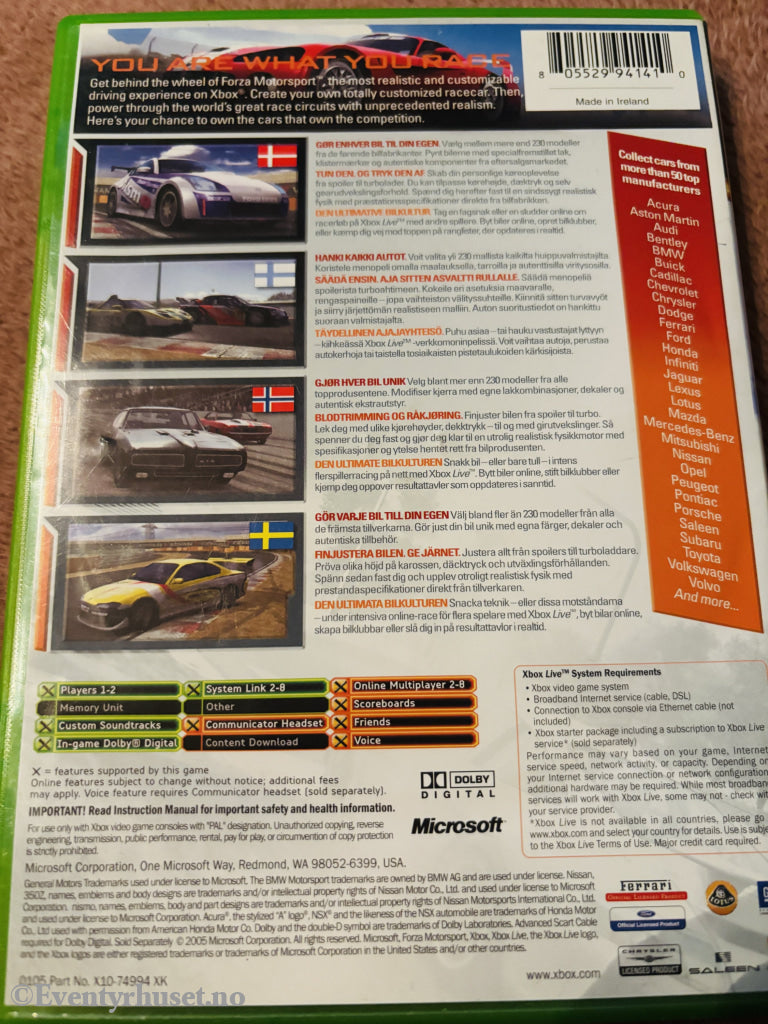 Forza Motorsport. Xbox.