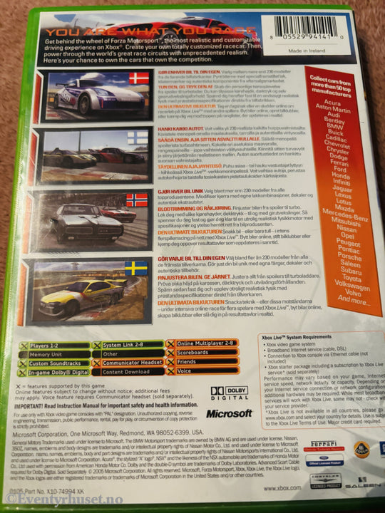 Forza Motorsport. Xbox.