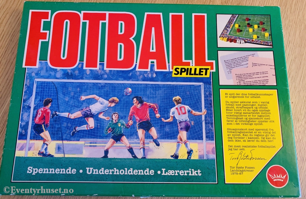Fotballspillet. 1989. Brettspill. Brettspill