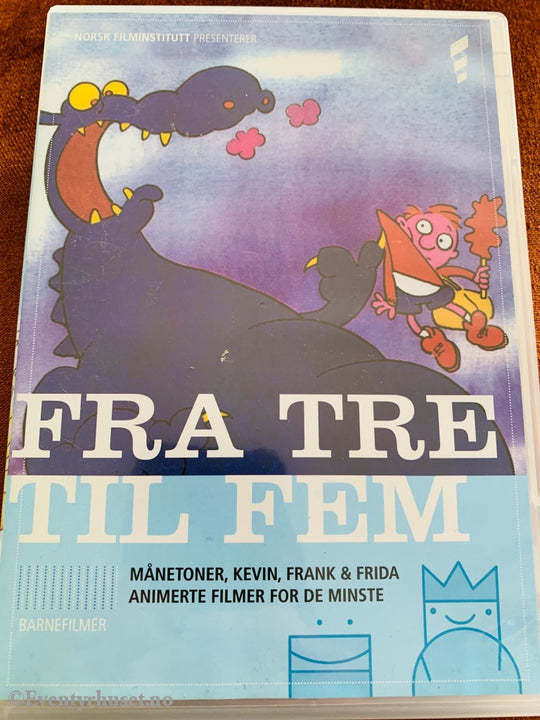 Fra Tre Til Fem. Månetoner Kevin Frank & Fridea. Animerte Filmer For De Minste. Dvd. Dvd