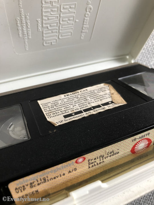 Fraidy Cat - Den Livredde Katten. 1987. Vhs Big Box.