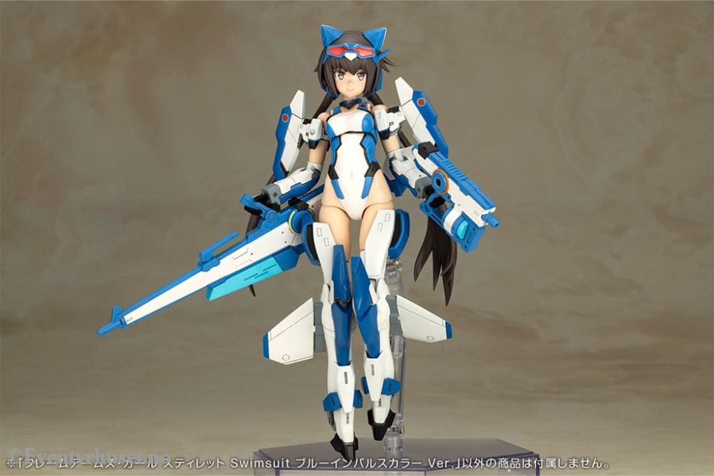Frame Arms Girl Plastic Model Kit Stylet Swimsuit Blue Impulse Color Ver. 16 cm Manga & Anime