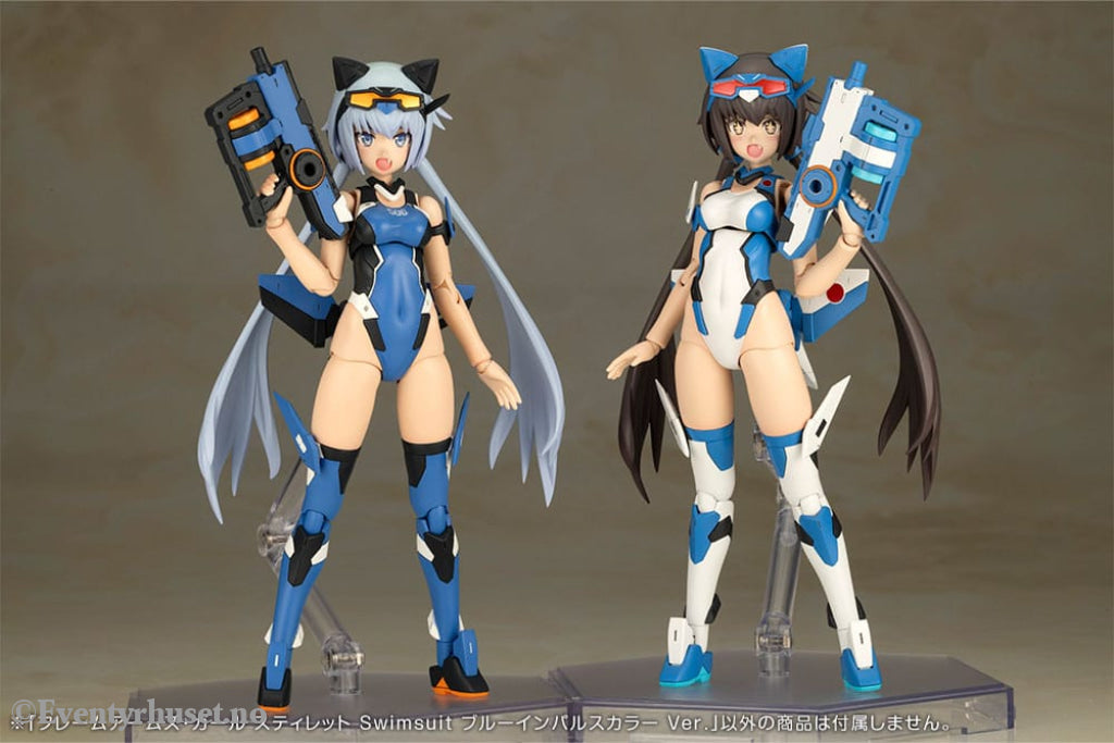 Frame Arms Girl Plastic Model Kit Stylet Swimsuit Blue Impulse Color Ver. 16 cm Manga & Anime