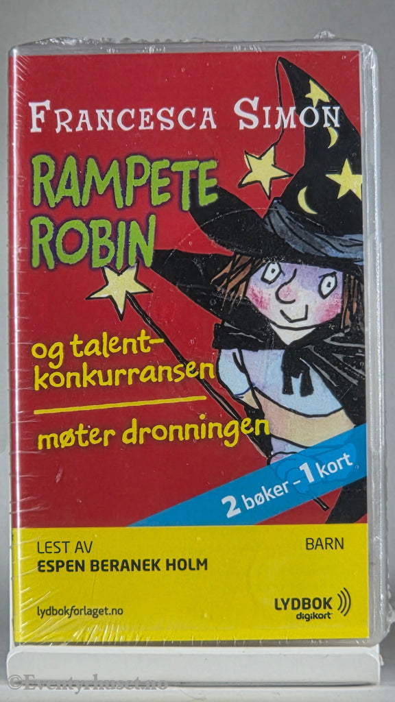 Francesca Simon (2011). Rampete Robin og talentkonkurransen / møter dronningen. Lydbok på digikort. Ny i plast!