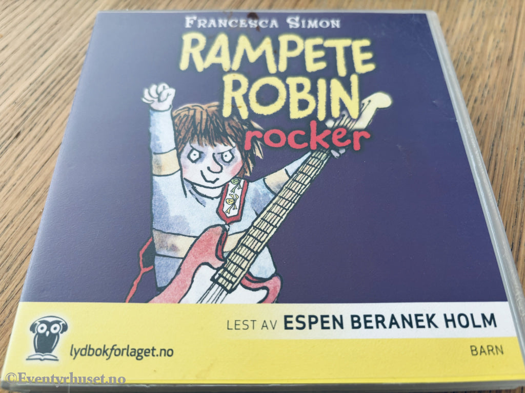 Francesca Simon – Rampete Robin rocker. Lydbok på CD.