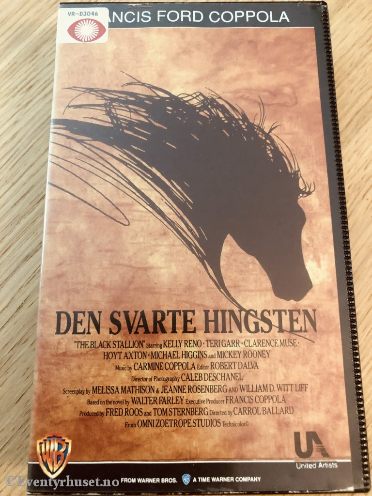 Francis Ford Coppola. 1979. Den Svarte Hingsten. Vhs. Vhs