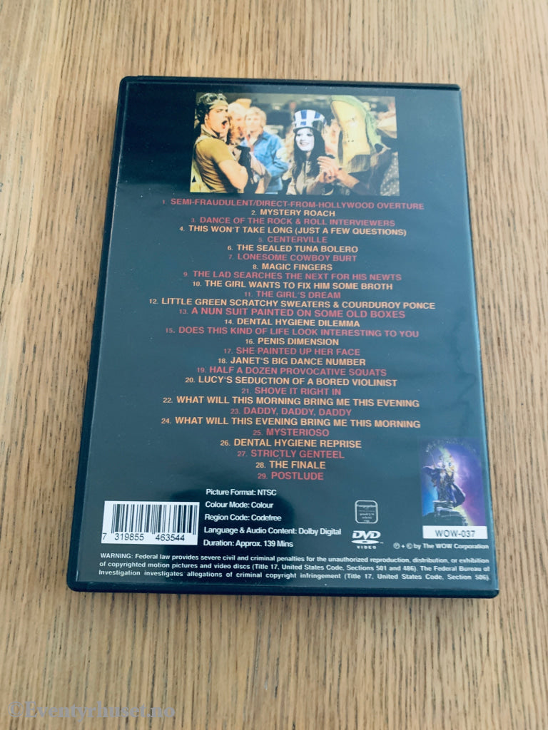 Frank Zappa: 200 Motels (1971). DVD
