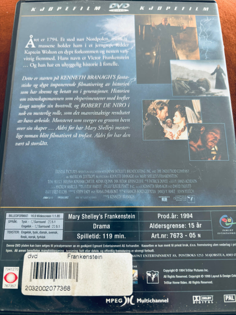 Frankenstein. 1994. DVD. DVD
