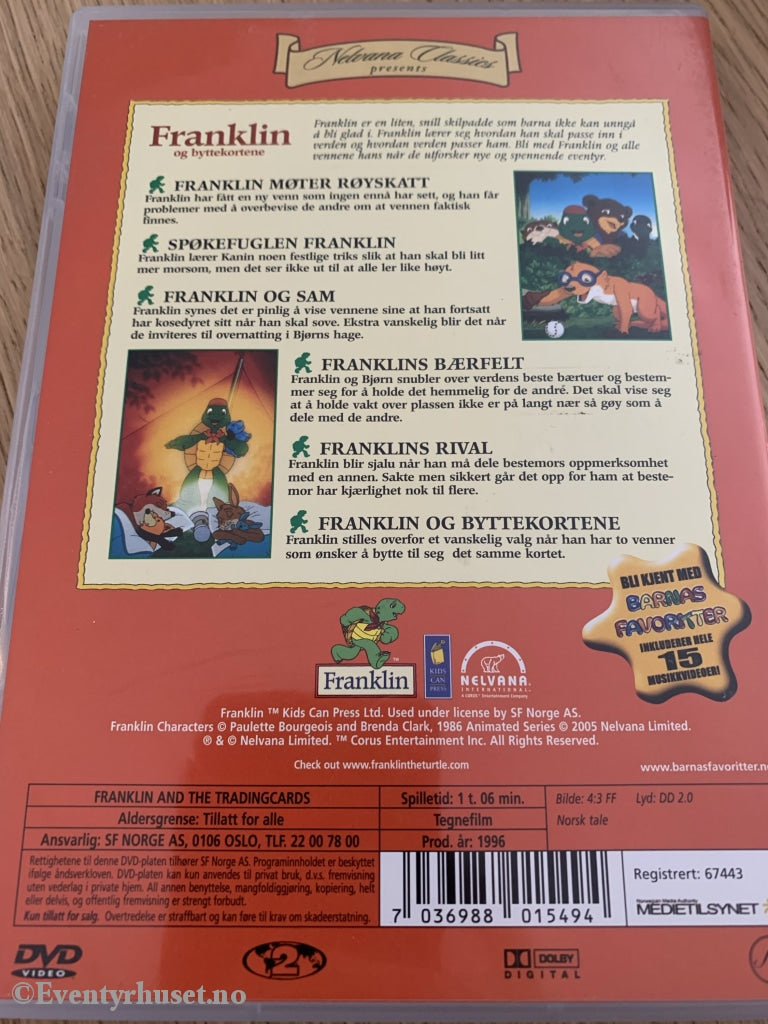 Franklin Og Byttekortene. 1996. Dvd. Dvd
