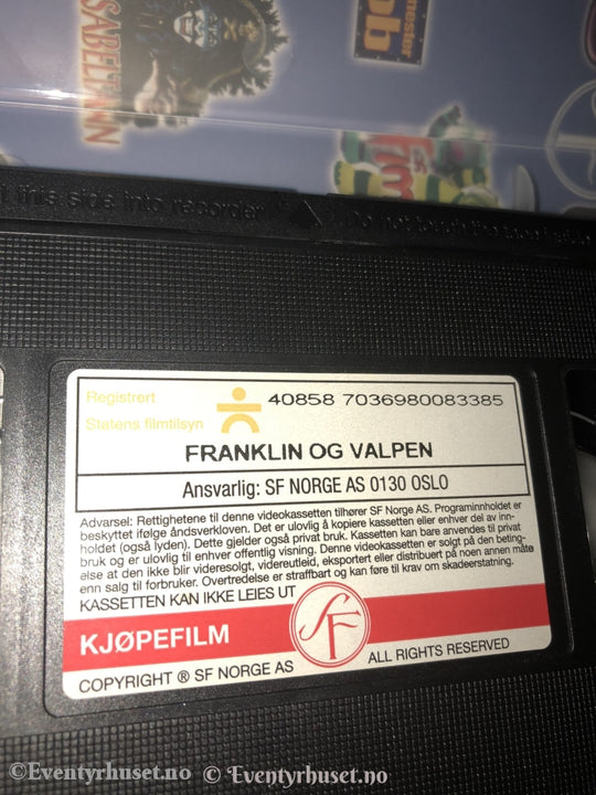 Franklin Og Valpen. 1999. Vhs. Vhs