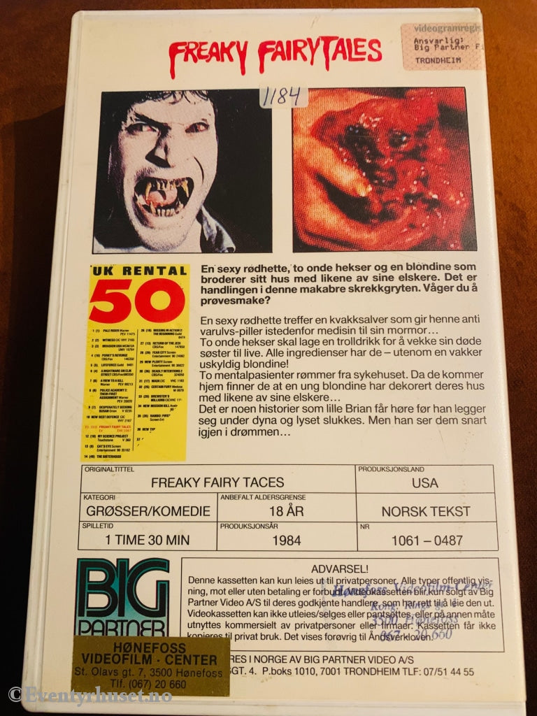 Freaky Fairytales. 1984. Betamax. Beta