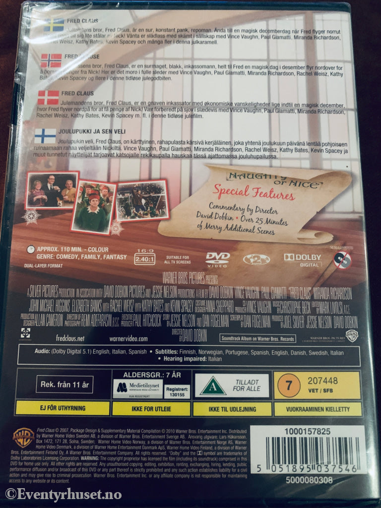 Fred Claus. DVD. Ny i plast!