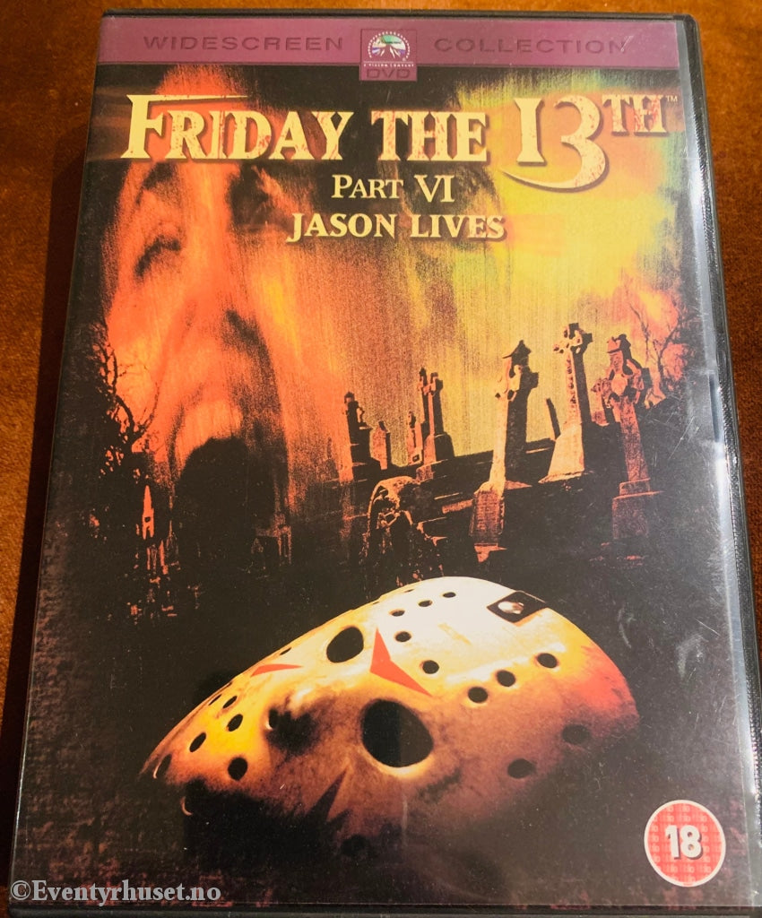 Fredag Den 13. Del Vi. Jason Lives (Jason Lever). 1986. Dvd. Dvd